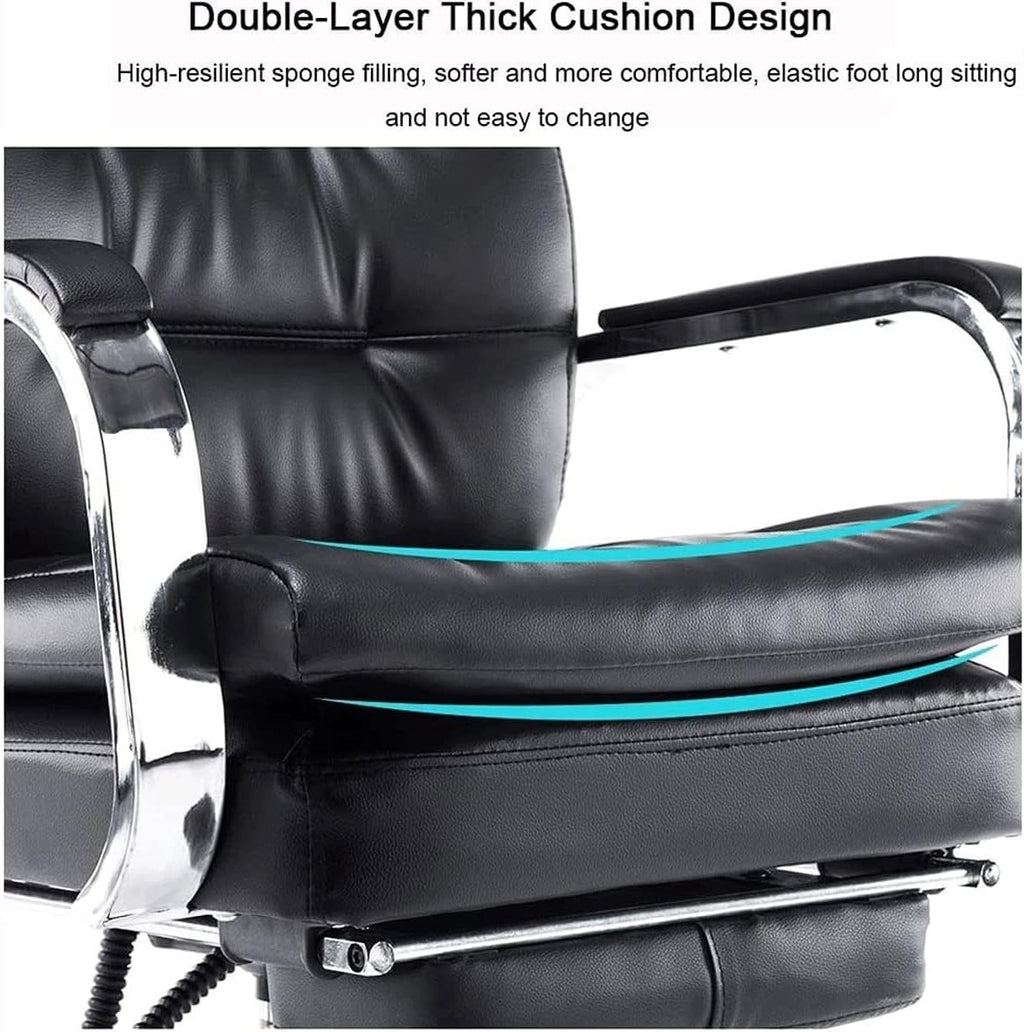 Ergonomic PU Leather High Back Swivel Chair with Footrest T541579