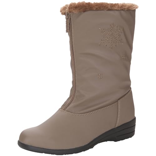 Women's Insulated Waterproof Snow Winter Boots with Zipper O3316