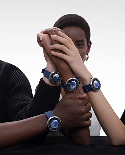 Blue Planet Mechanical Automatic Watch with Stainless Steel Case X74718