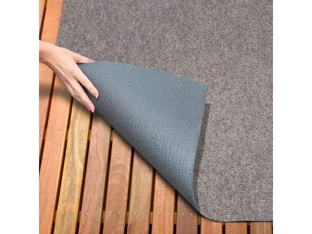 Brown 6 Feet x 20 Feet Indoor Outdoor Carpet with Rubber Backing F872