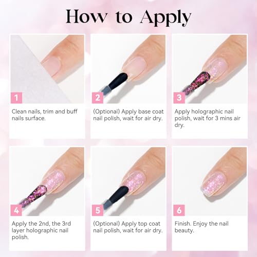 Holographic Nail Polish N6128