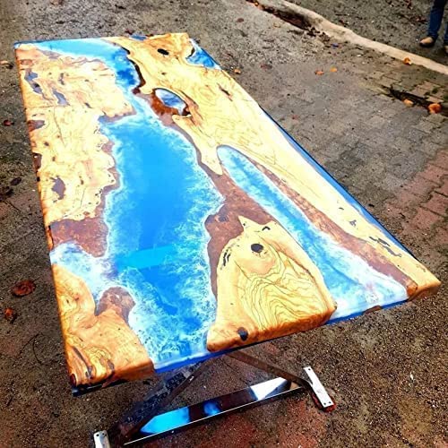 Epoxy Table Top (36x24 Inch) with 18 Inches Tall Legs X190363