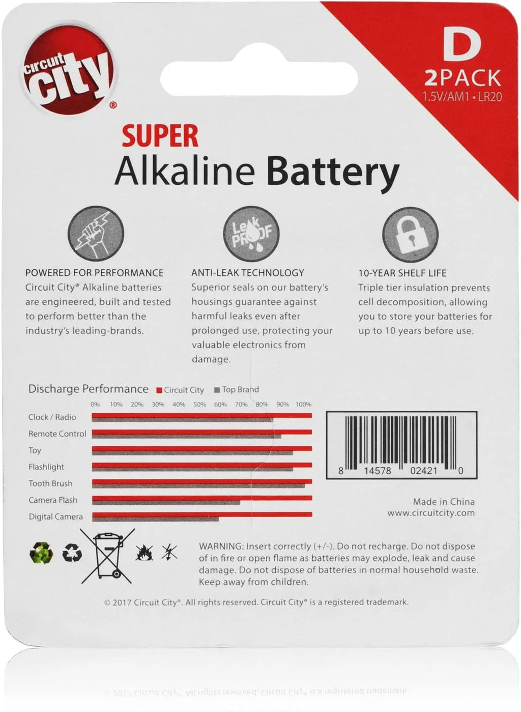 8 Pack Alkaline Batteries L30344