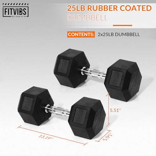 Set of 2 Anti-Slip Cast Iron Hex Dumbbell I766106