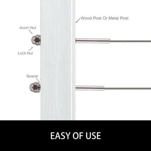 Steel Cable Railing SWAGE 3/16x22 M195