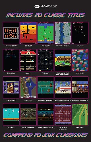 10 Inch Mini Arcade Machine Cabinet with 35 Retro Games Y922