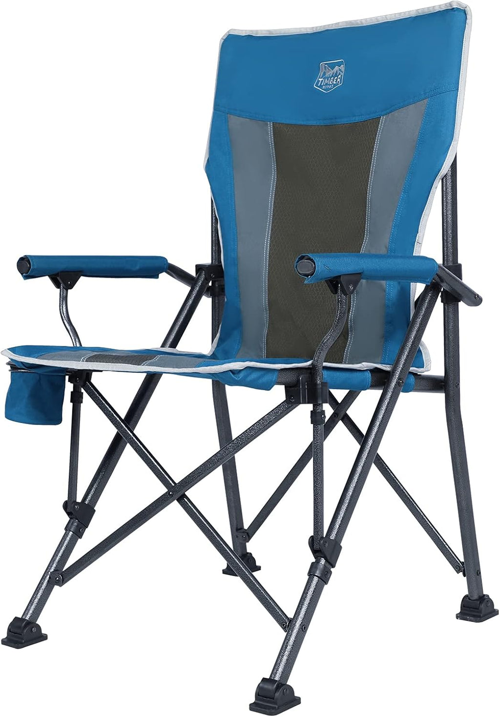 Aluminum Lightweight Folding Chairs with Hard Armrest and Cup Holder E585698