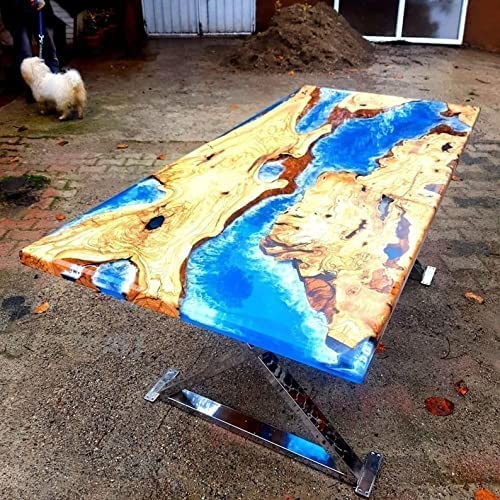 Epoxy Table Top (36x24 Inch) with 18 Inches Tall Legs X190363