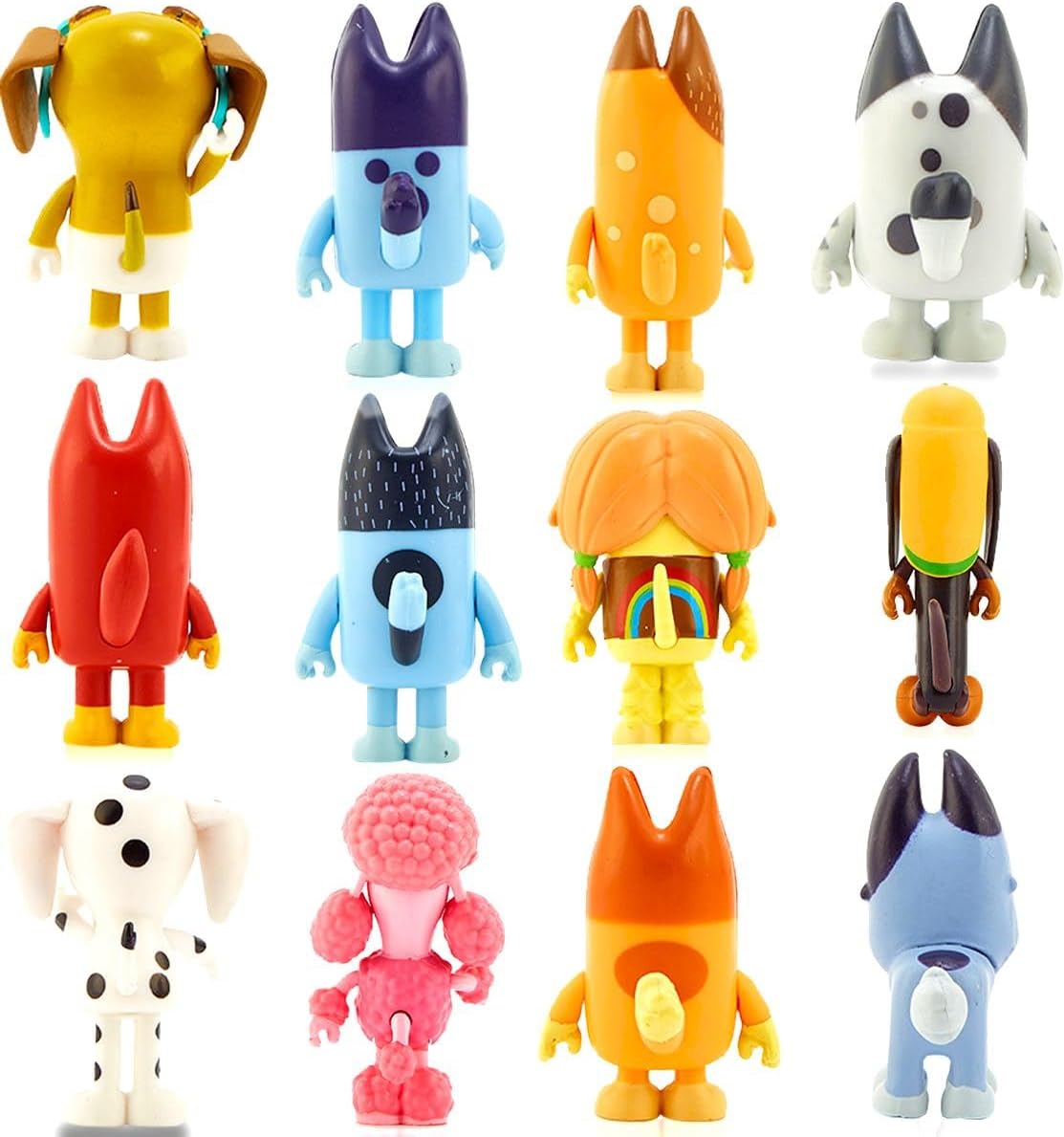 Bluey Toys 12-Pack 2-3.5 Inch Action Figurines Set R4332