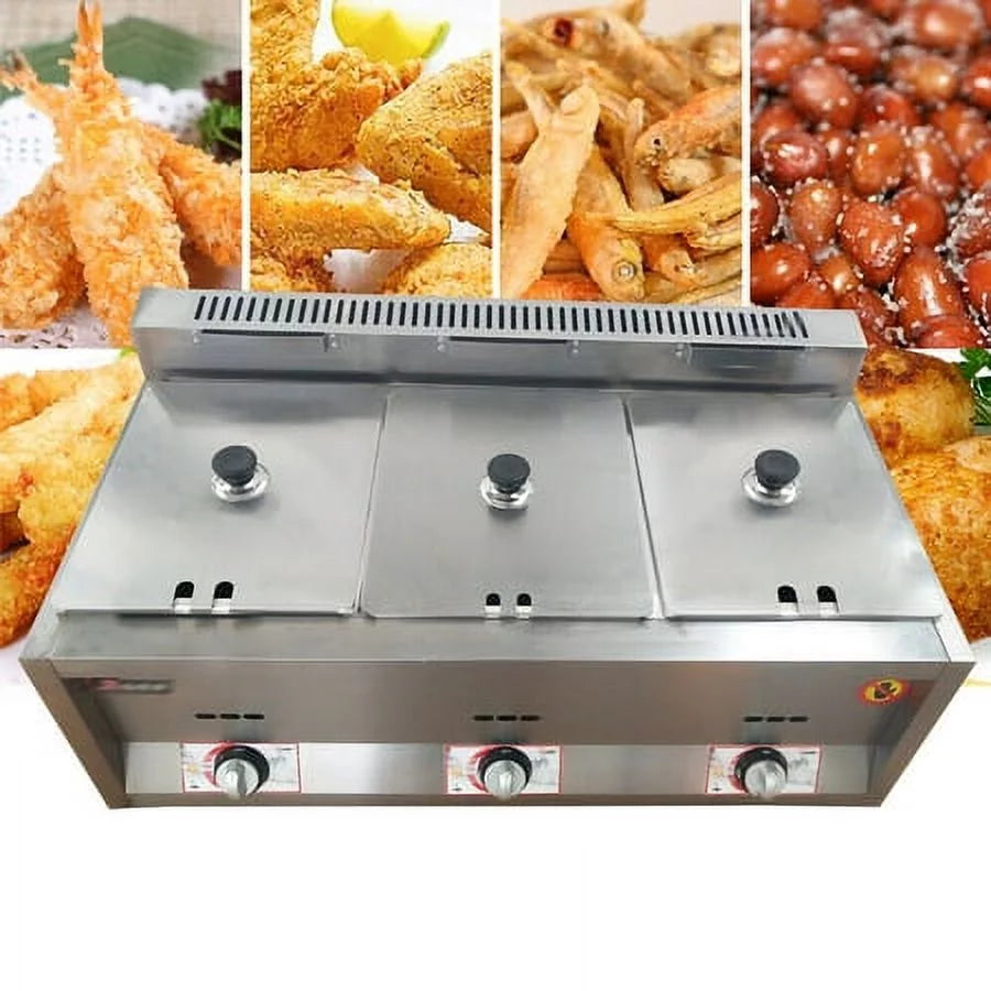 Commercial Propane Deep Fryer Countertop 18L Gas Fryer J362