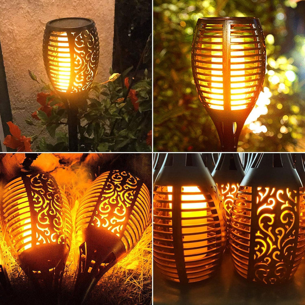 Solar Torch Light with Flickering Flame 8 Pack Q200655