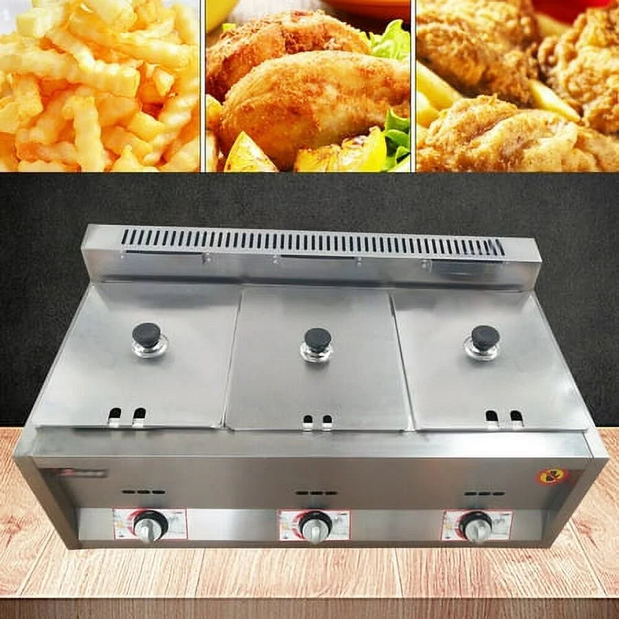 Commercial Propane Deep Fryer Countertop 18L Gas Fryer J362