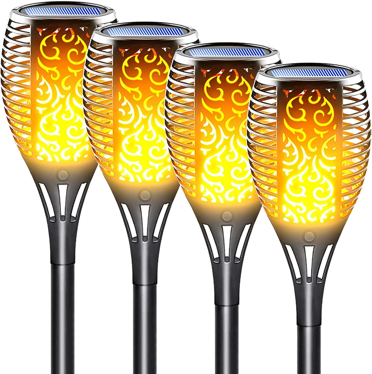 Solar Torch Light with Flickering Flame 8 Pack Q200655