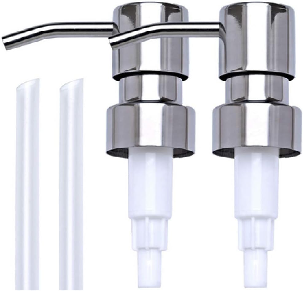 Silver Plastic Soap Dispenser Pump Replacement for 28/400 Neck Size O116626