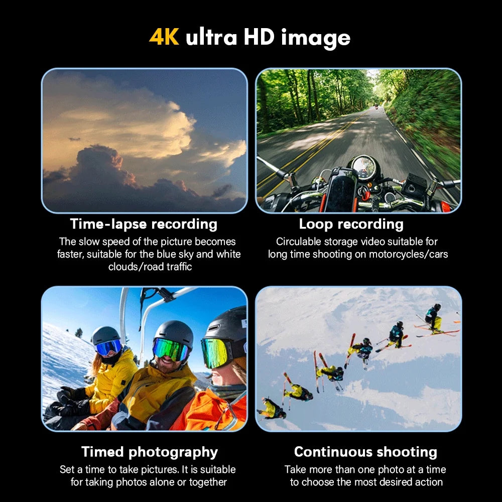 24MP Waterproof Sport Camera with Dual Screen M1442