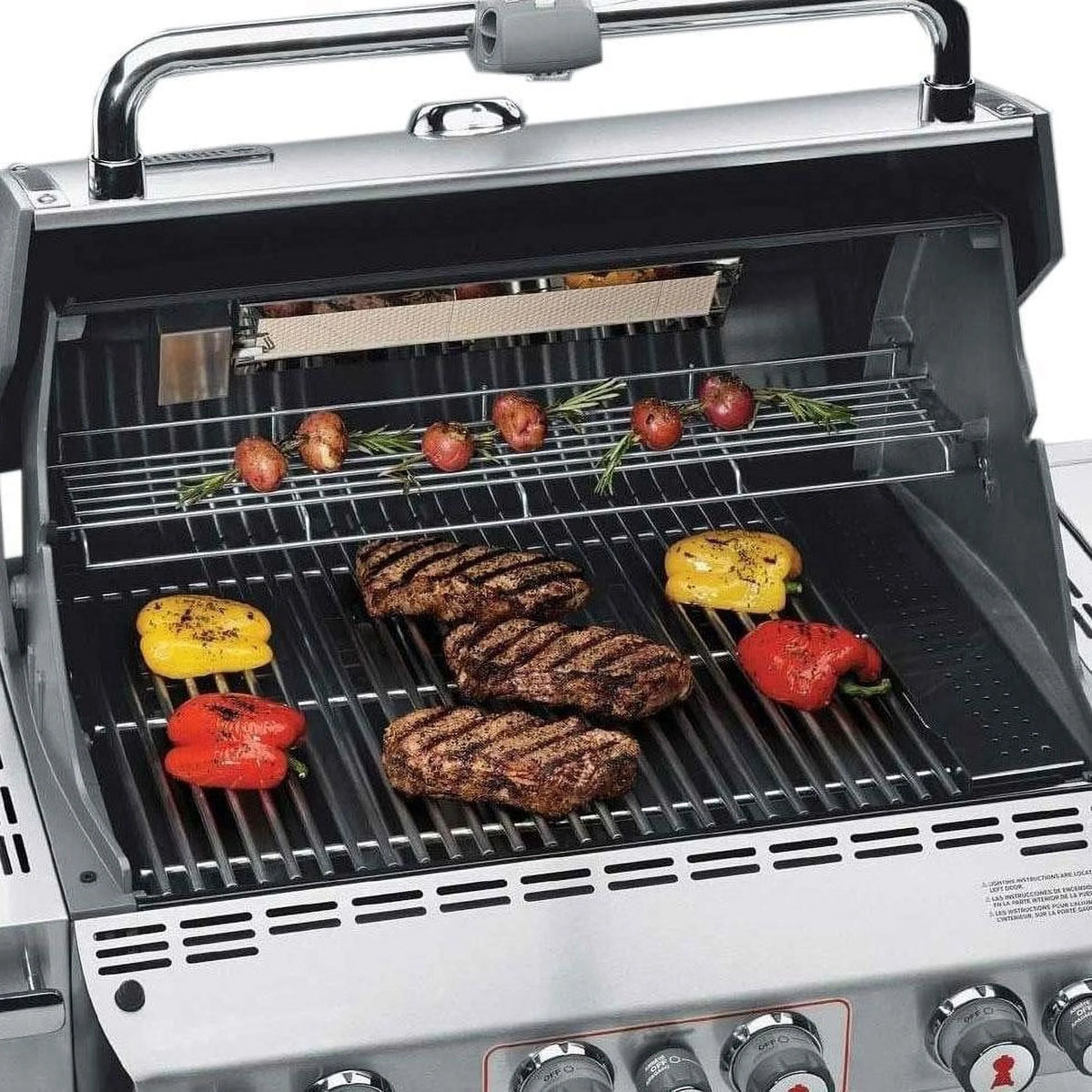 Black Natural Gas Grill with Rotisserie T182090