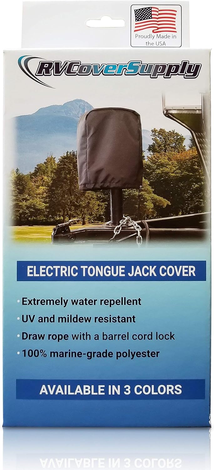 Universal RV Electric Tongue Jack Cover Pack of 2 S25719