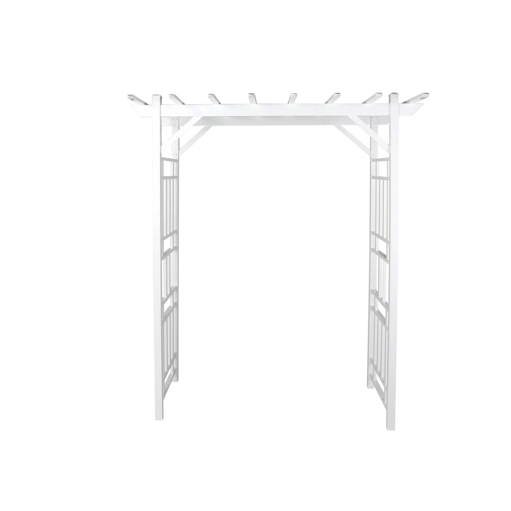 White PVC Garden Arbor X635
