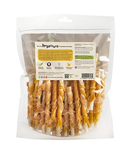 Chicken Wrapped Rawhide Natural Dog Treats 16 oz K368