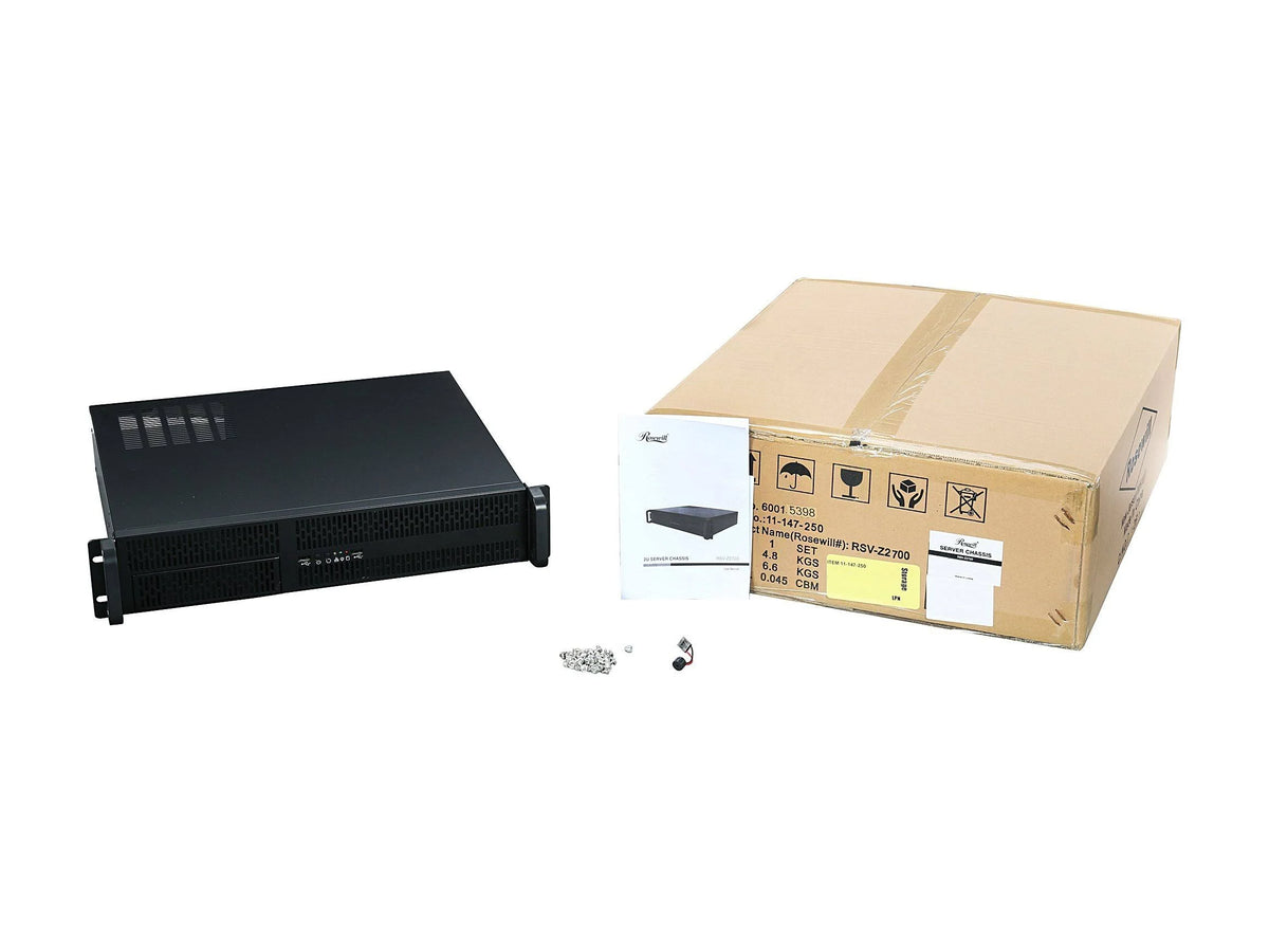 2U Metal Rackmount Server Case with 5 Bays N696