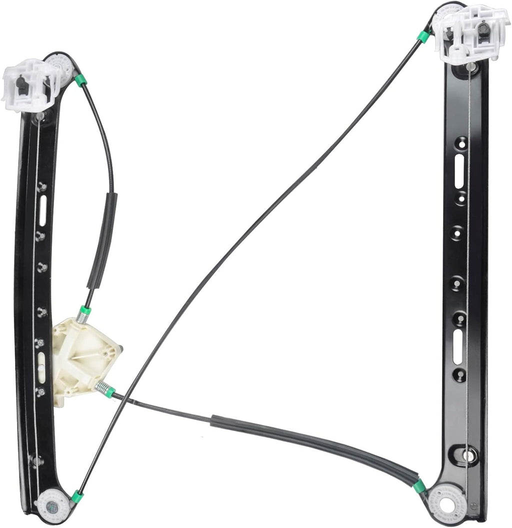 Power Window Regulator without Motor Compatible with BMW X3 2004-2010 Front Passenger Side Pack of 2 J545