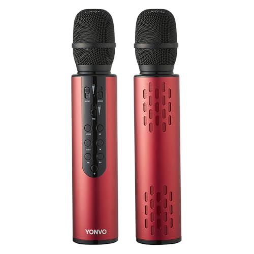 Black Handheld Wireless Microphone with 10W Dual Speakers L92301