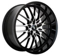 Gloss Black with Machined Face 16x7 5x100 5x114.3 40 Offset Wheels V203