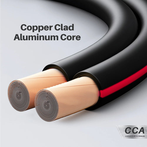12 Gauge Copper Clad Aluminum Speaker Wire, Black 200 ft A234