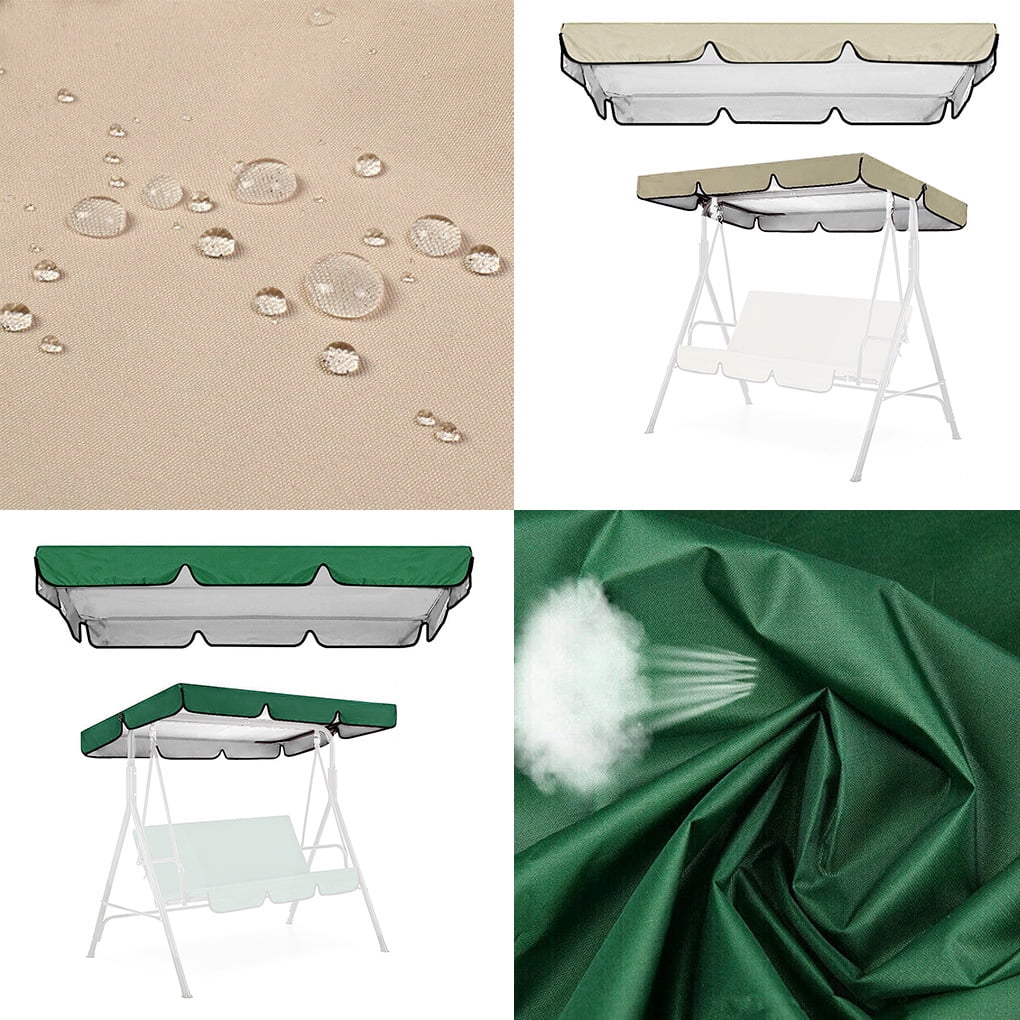 Beige Waterproof Patio Canopy Swing Cover S47042
