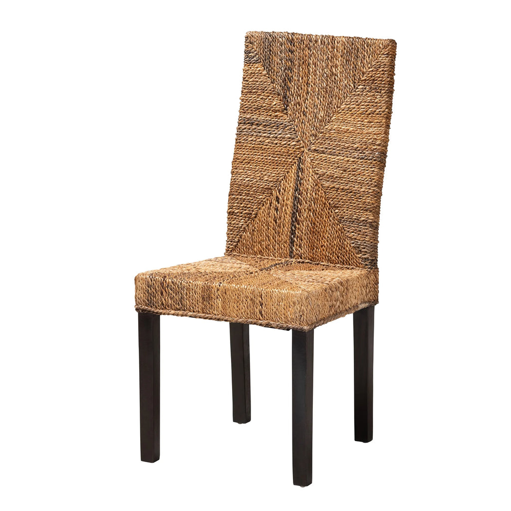 Dark Brown Mahogany Wood Dining Chair K816067