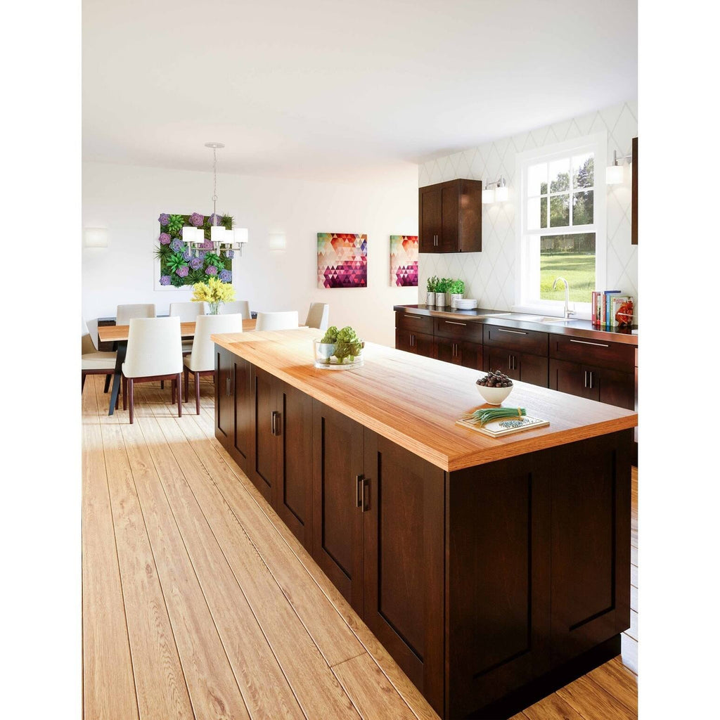 Espresso Double Door Kitchen Cabinet C389856