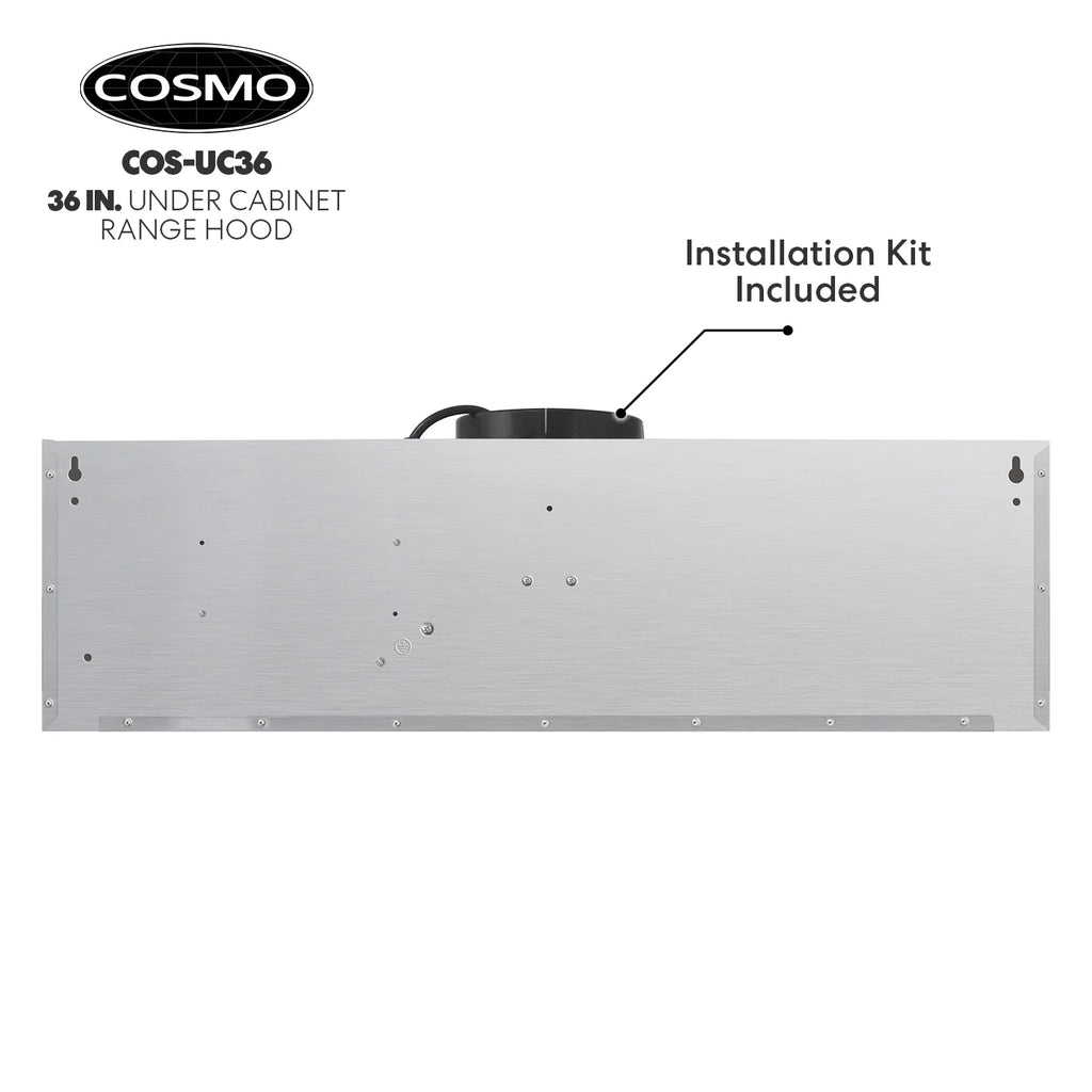 36" 380 CFM Ducted Under Cabinet Range Hood Stainless Steel B90830