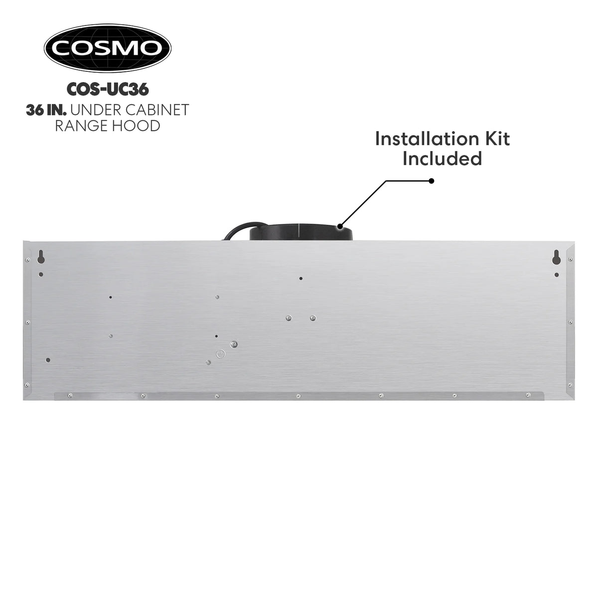 36" 380 CFM Ducted Under Cabinet Range Hood Stainless Steel B90830