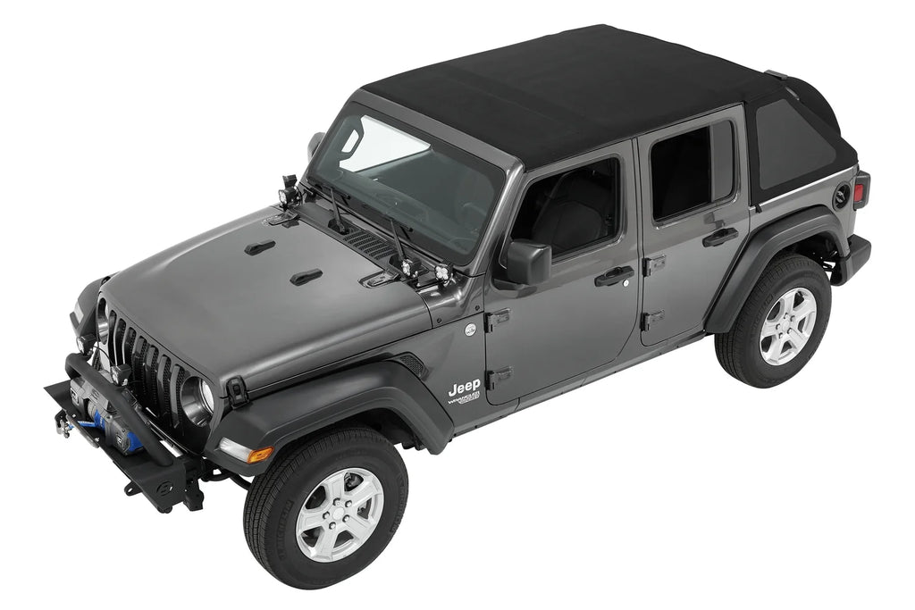 Black Twill Trektop for 4-Door Jeep Wrangler JL B382