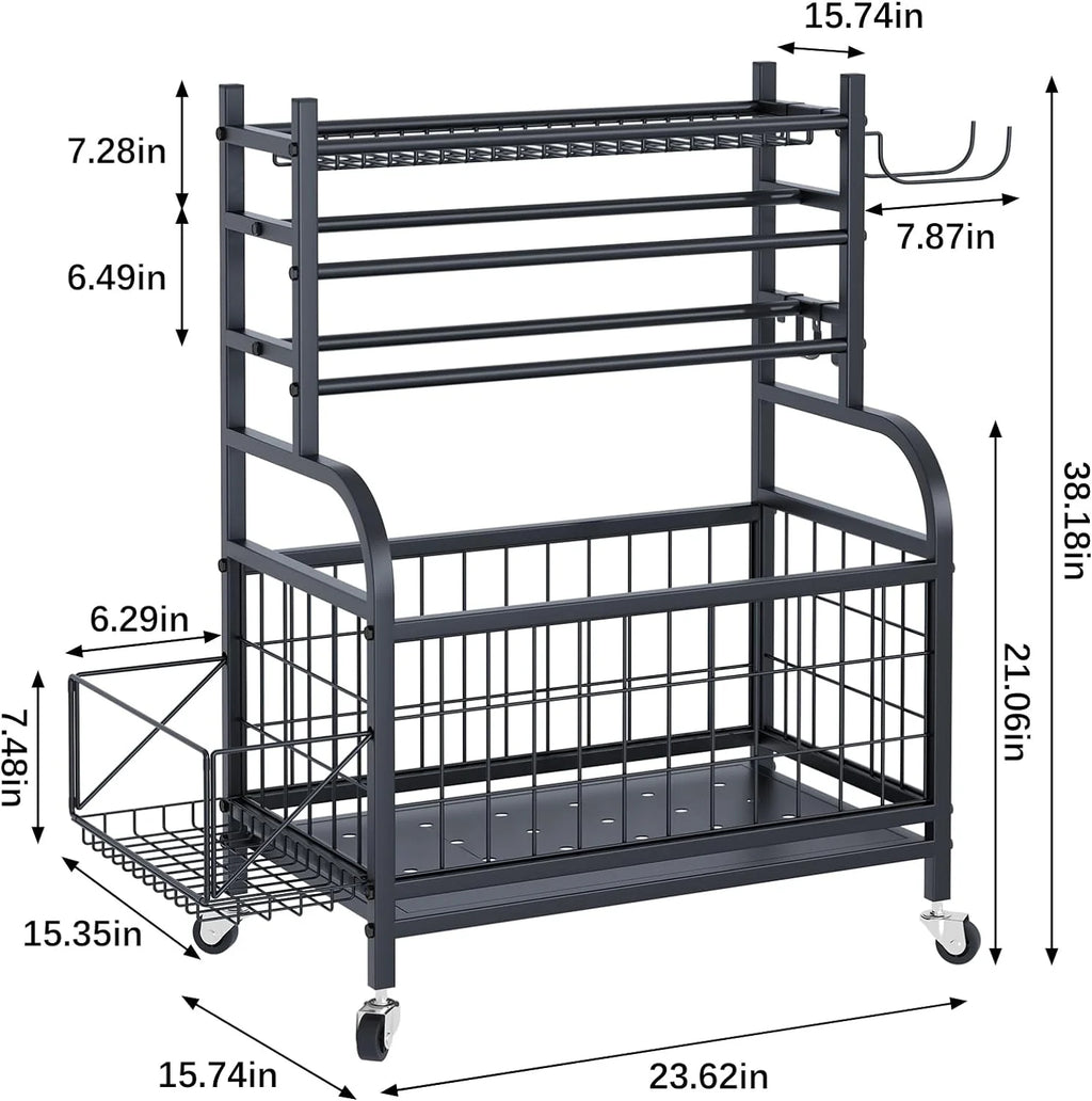 Multifunctional Removable Storage Rack for Kettlebells and Strength Training Equipment N458640