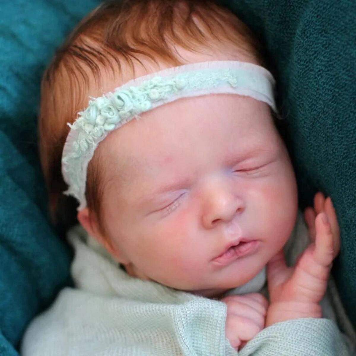 20Inch Handmade Reborn Doll Kit With Hair Transplant 3D Skin DIY Toys A262
