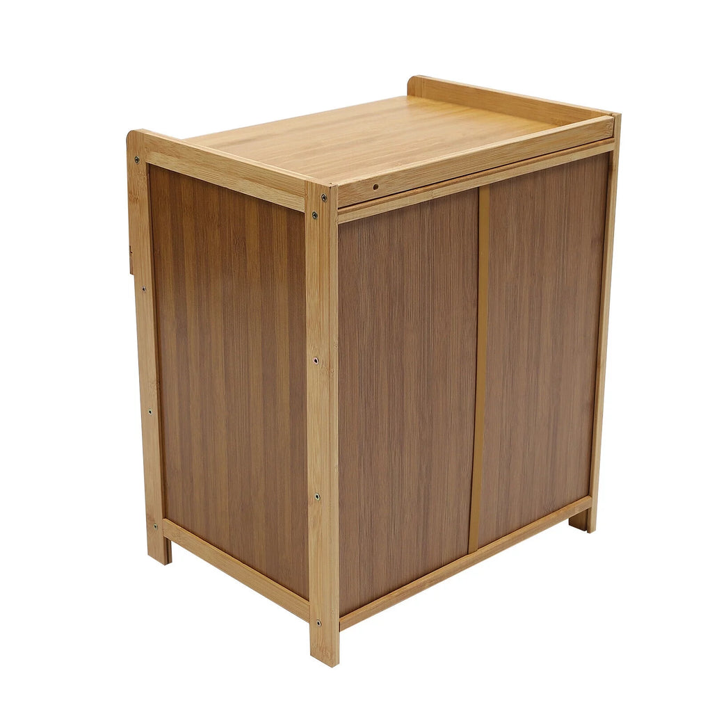 Bamboo Nightstand with Drawer J98669
