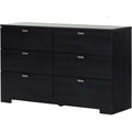 Black Oak 6 Drawer Dresser O408556
