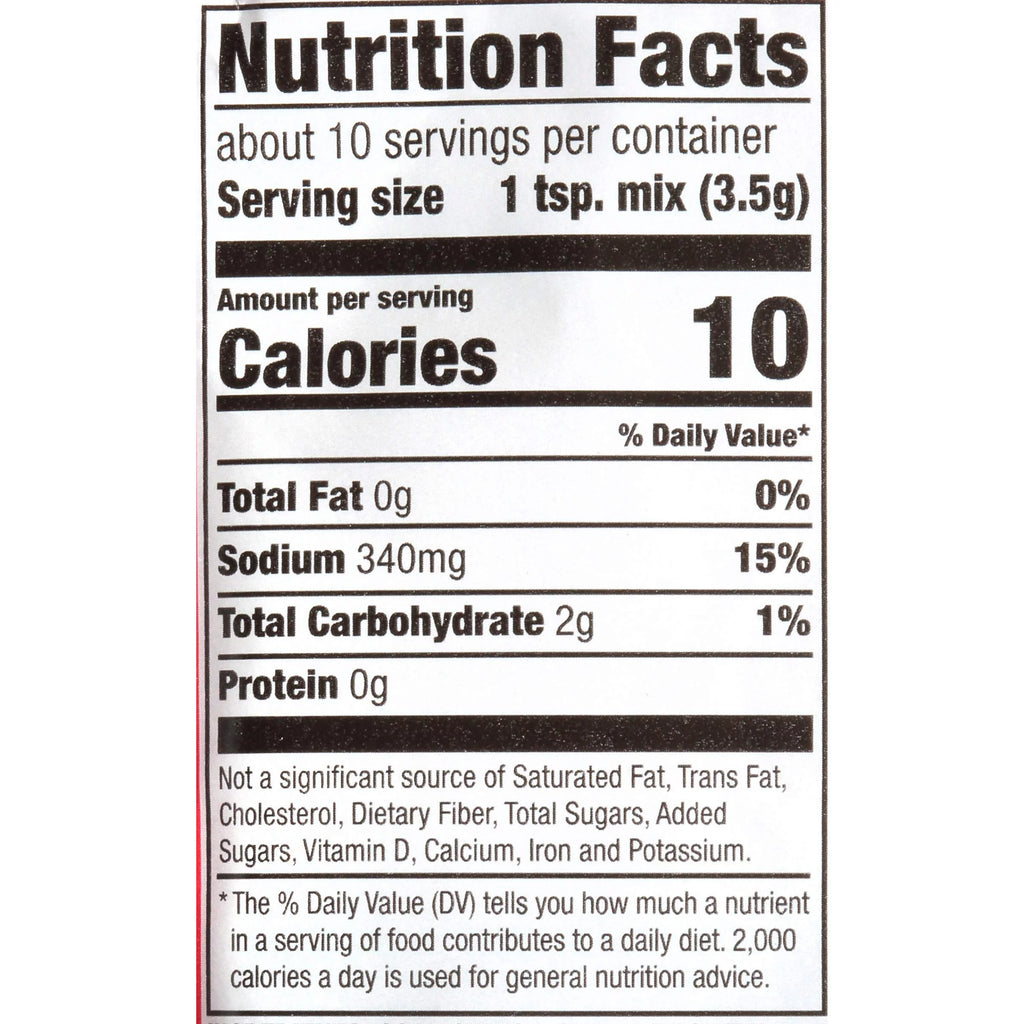 Seasoning Mix, 1.3 oz (Pack of 48) T37387