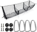 Cargo Net Trunk Bed Organizer with 4 Metal Hooks, 43.3×11.8 inch, Pack of 2 R36233
