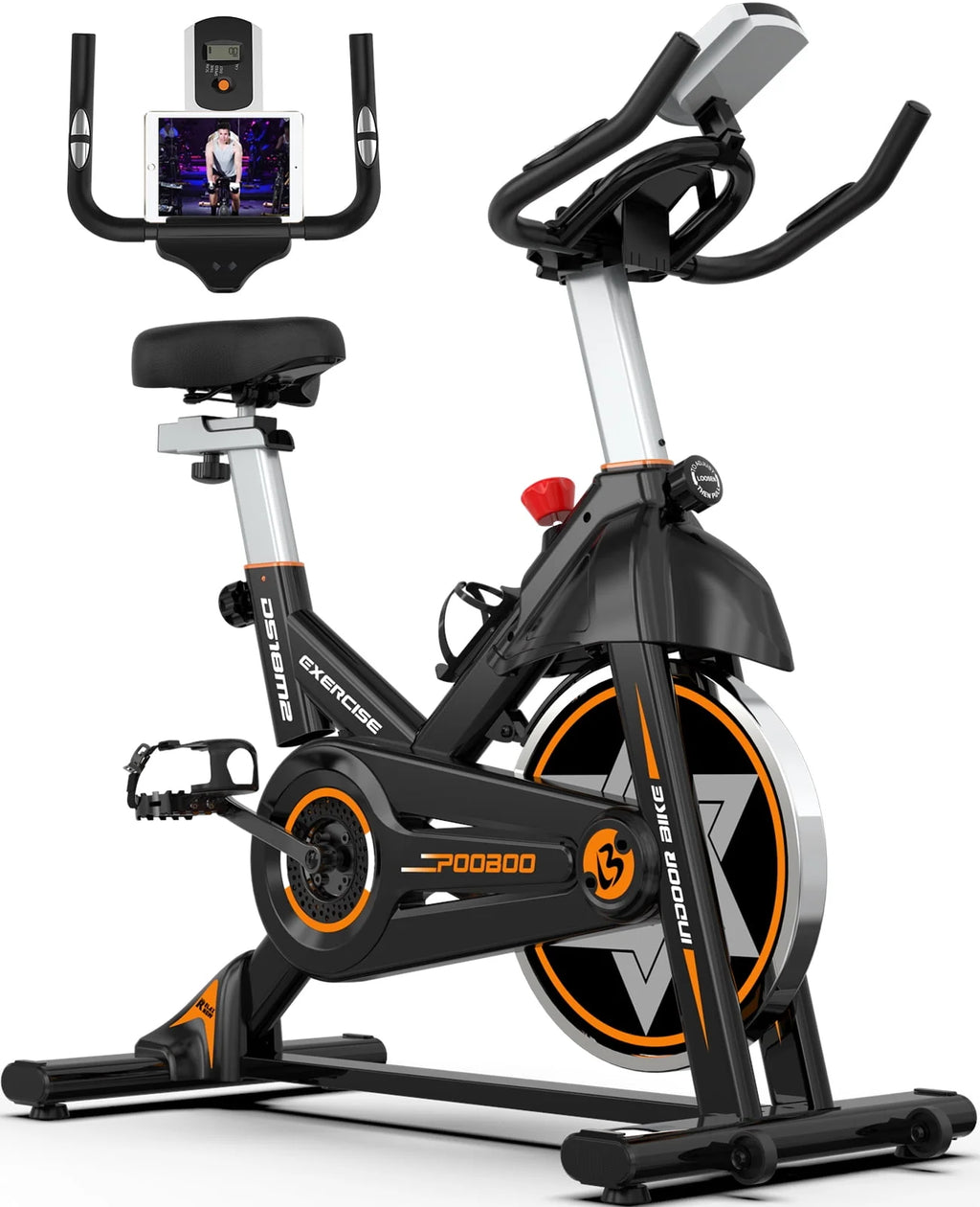 Indoor Cycling Bike Stationary Magnetic Resistance 350lb Flywheel 35lbs C9547