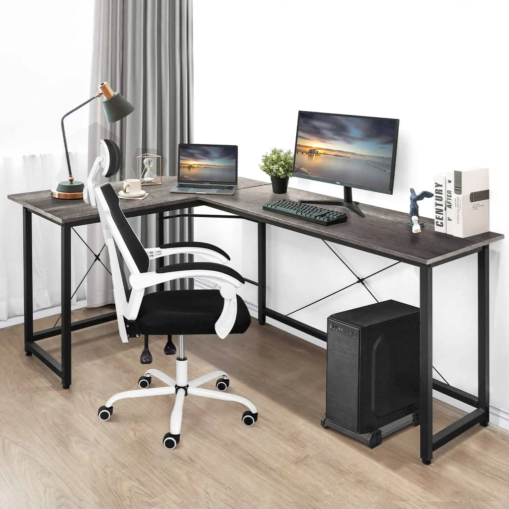 66.5'' L-Shaped Corner Computer Desk O388