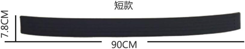 Black Rubber Rear Bumper Protector Guard for SUV/Cars (35.8Inch) Pack of 2 B4283