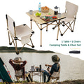 Camping Portable Folding Tables & 2Pcs Chairs Set with Carrying Storage Bag F788