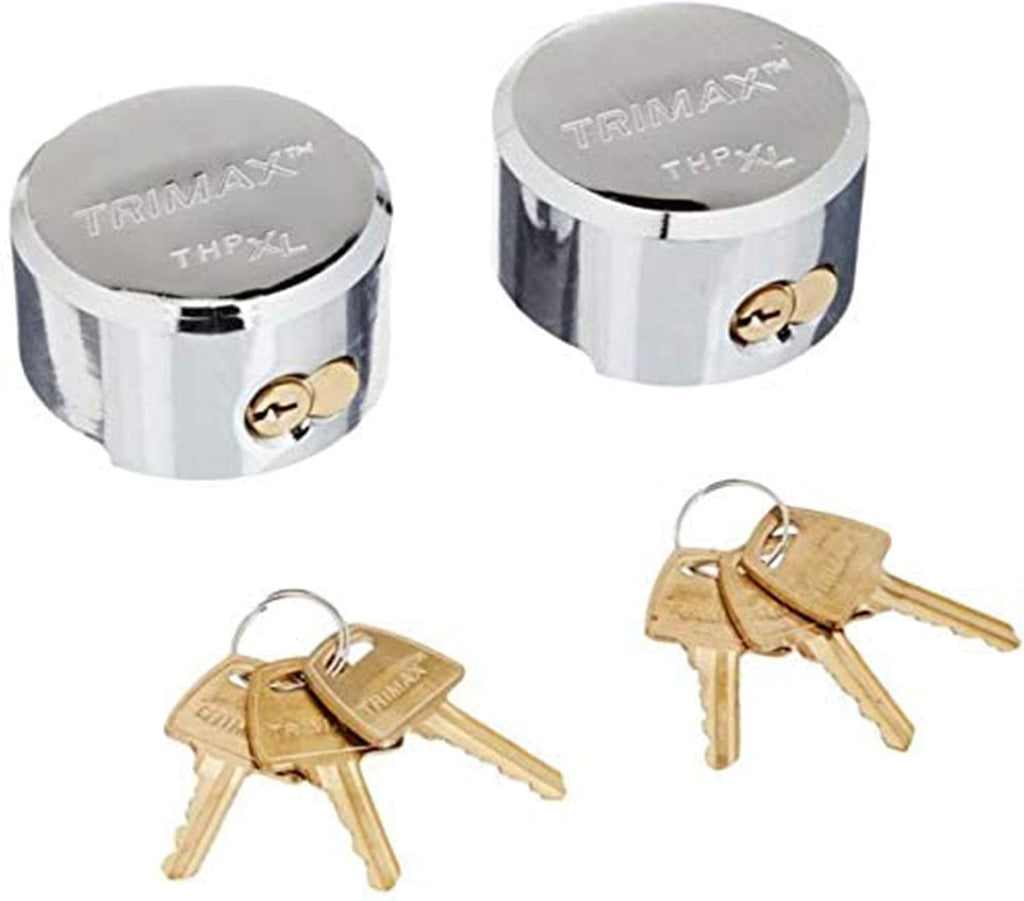 Hockey Puck Internal Shackle Trailer Door Locks Keyed Alike 3/8-inch Internal Shackle Diameter 2 Pack H42898