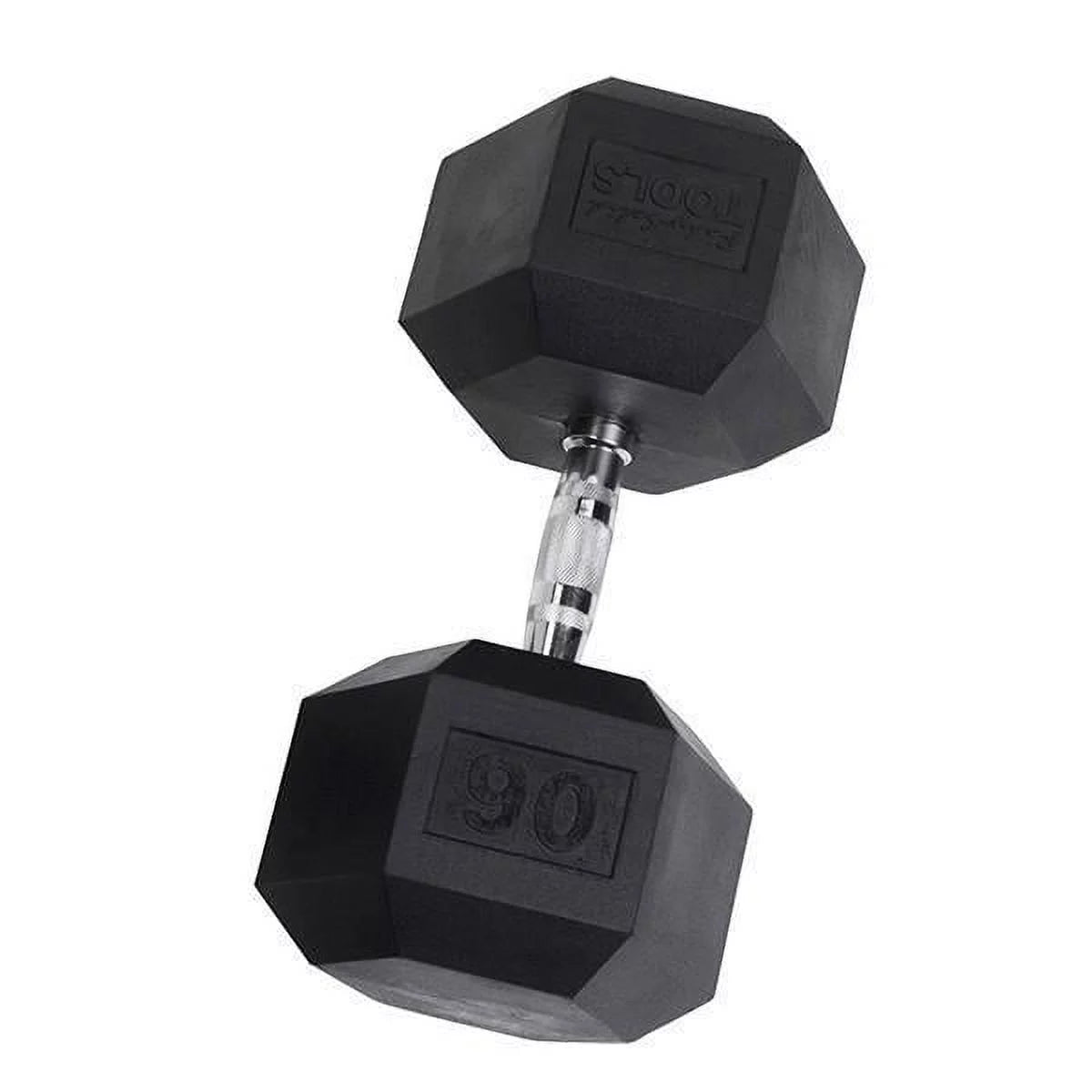 Rubber Coated Hex Dumbbells 55 lb D7546