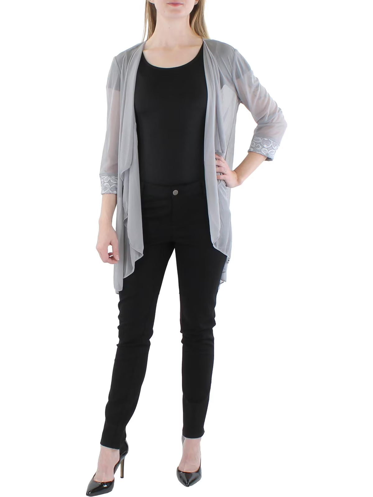 Mesh Sheer Duster Blazer R216688