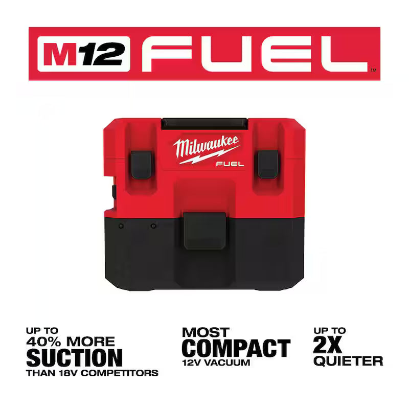 12-Volt Cordless 1.6 Gal. Wet/Dry Vacuum and Filter B25207