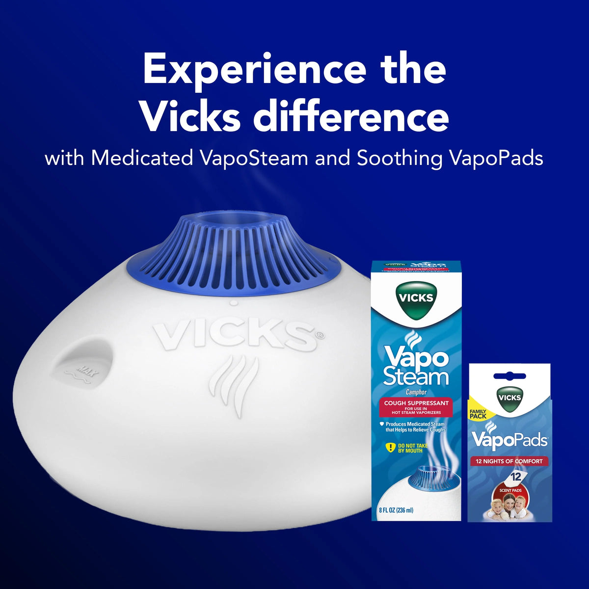 White Warm Steam Vaporizer Humidifier E489