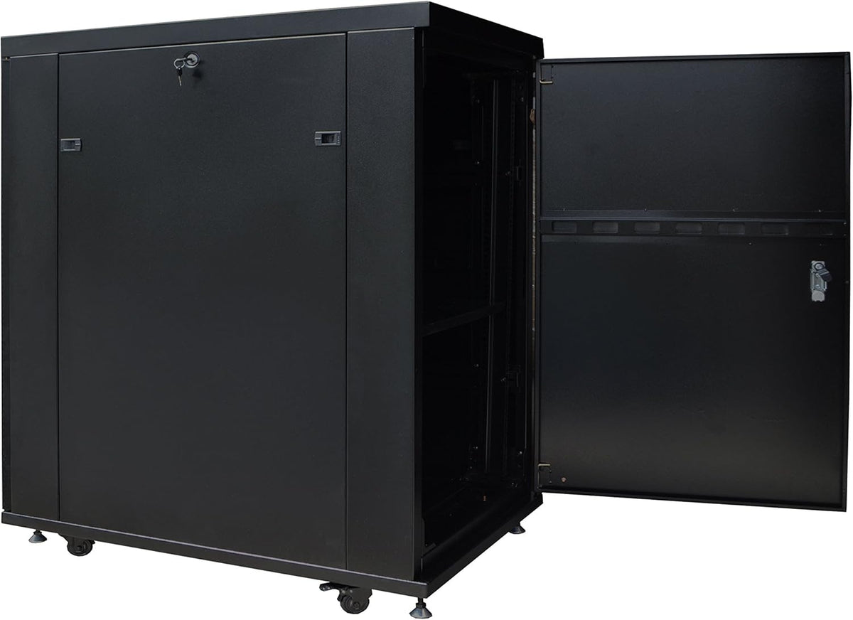 18U 39 inch Deep Server Rack Network Enclosure on Wheels L591